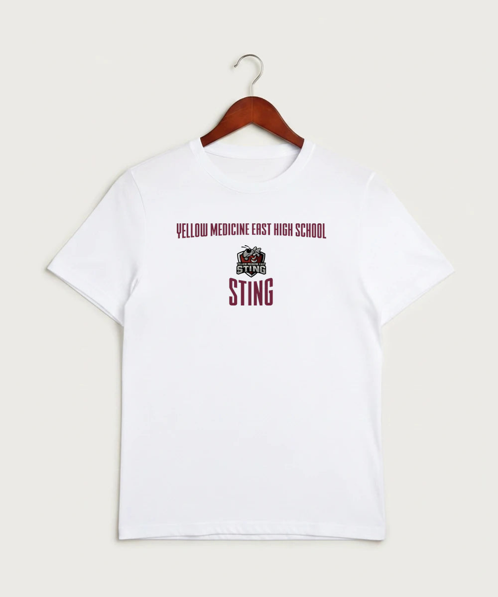 Yellow Medicine East High School Athletics - White Sport-Tek PosiCharge Competitor Tee. ST350