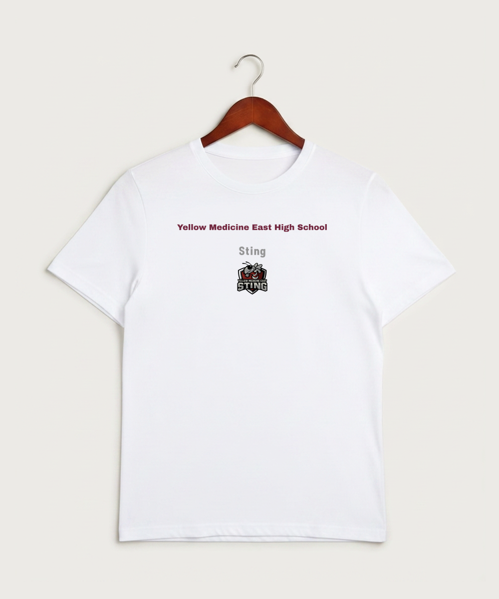 Yellow Medicine East High School Athletics - White Sport-Tek PosiCharge Competitor Tee. ST350