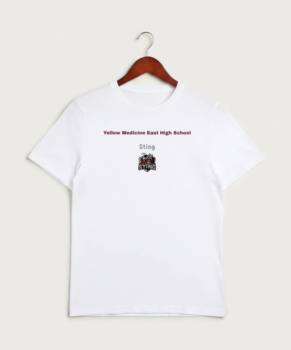 Yellow Medicine East High School Athletics - White Sport-Tek PosiCharge Competitor Tee. ST350