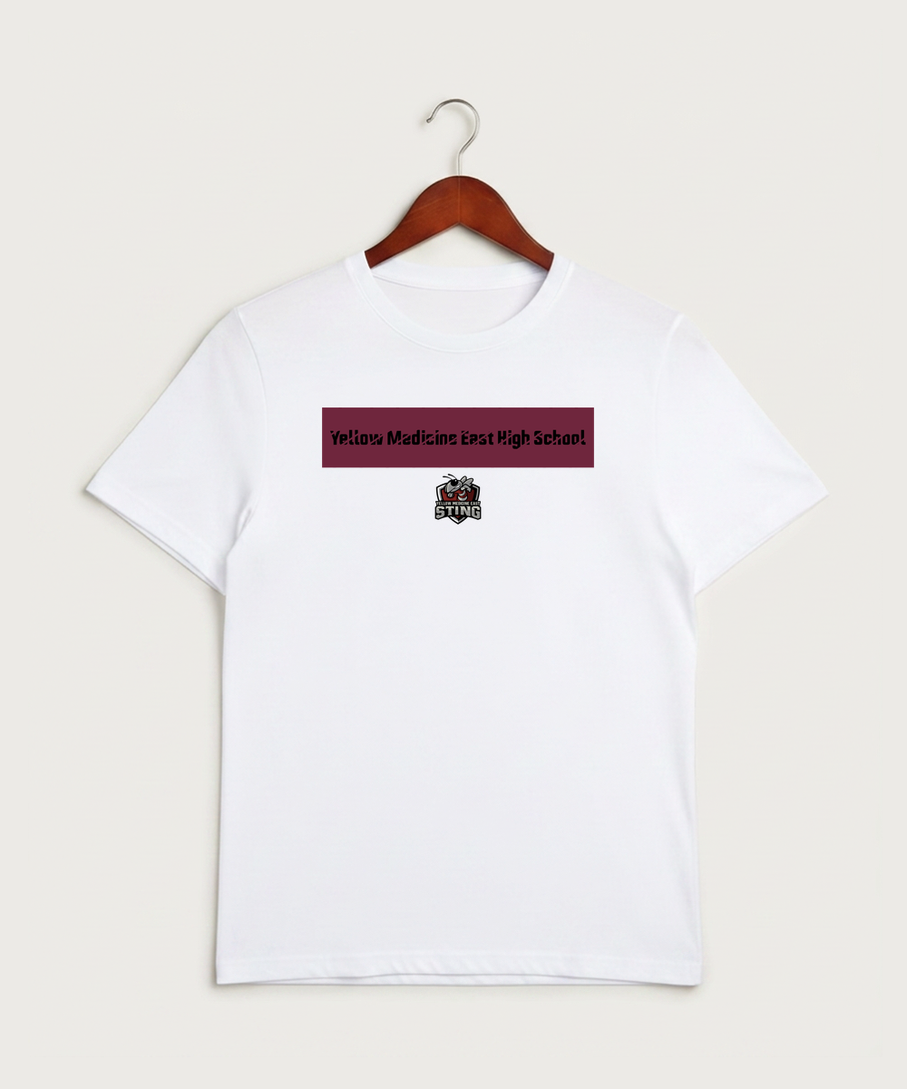 Yellow Medicine East High School Athletics - White Sport-Tek PosiCharge Competitor Tee. ST350