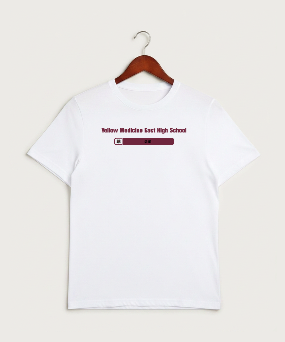 Yellow Medicine East High School Athletics - White Sport-Tek PosiCharge Competitor Tee. ST350