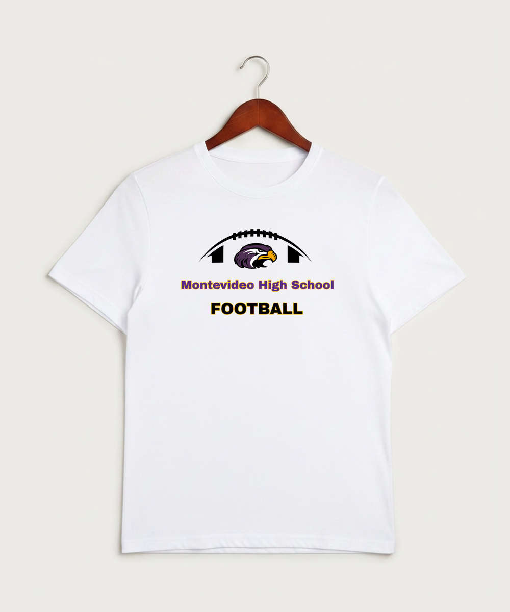 Montevideo High School Football (Boys) - White Sport-Tek PosiCharge Competitor Tee. ST350