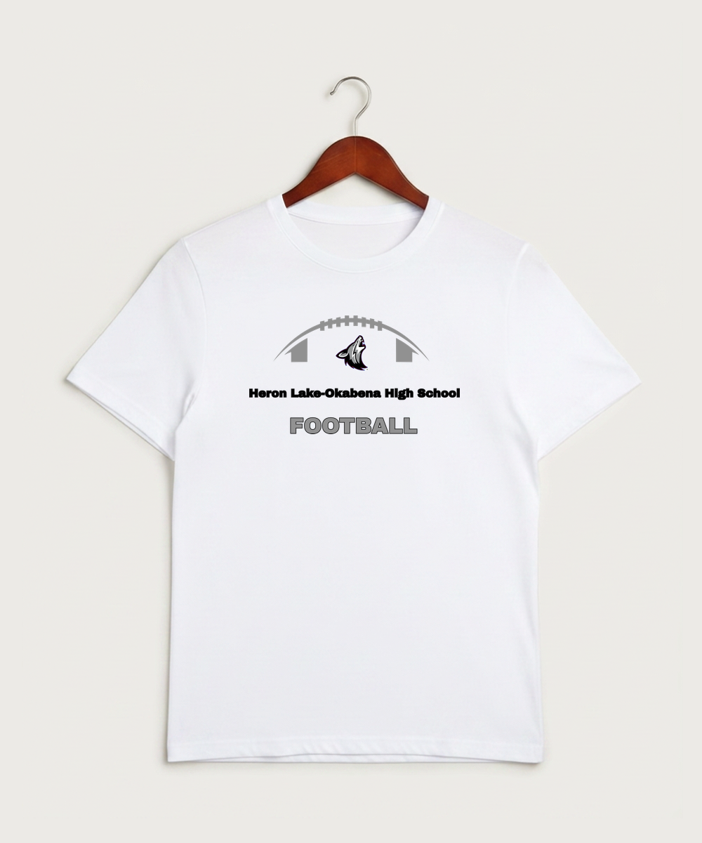 Heron Lake-Okabena High School Football (Boys) - White Sport-Tek PosiCharge Competitor Tee. ST350