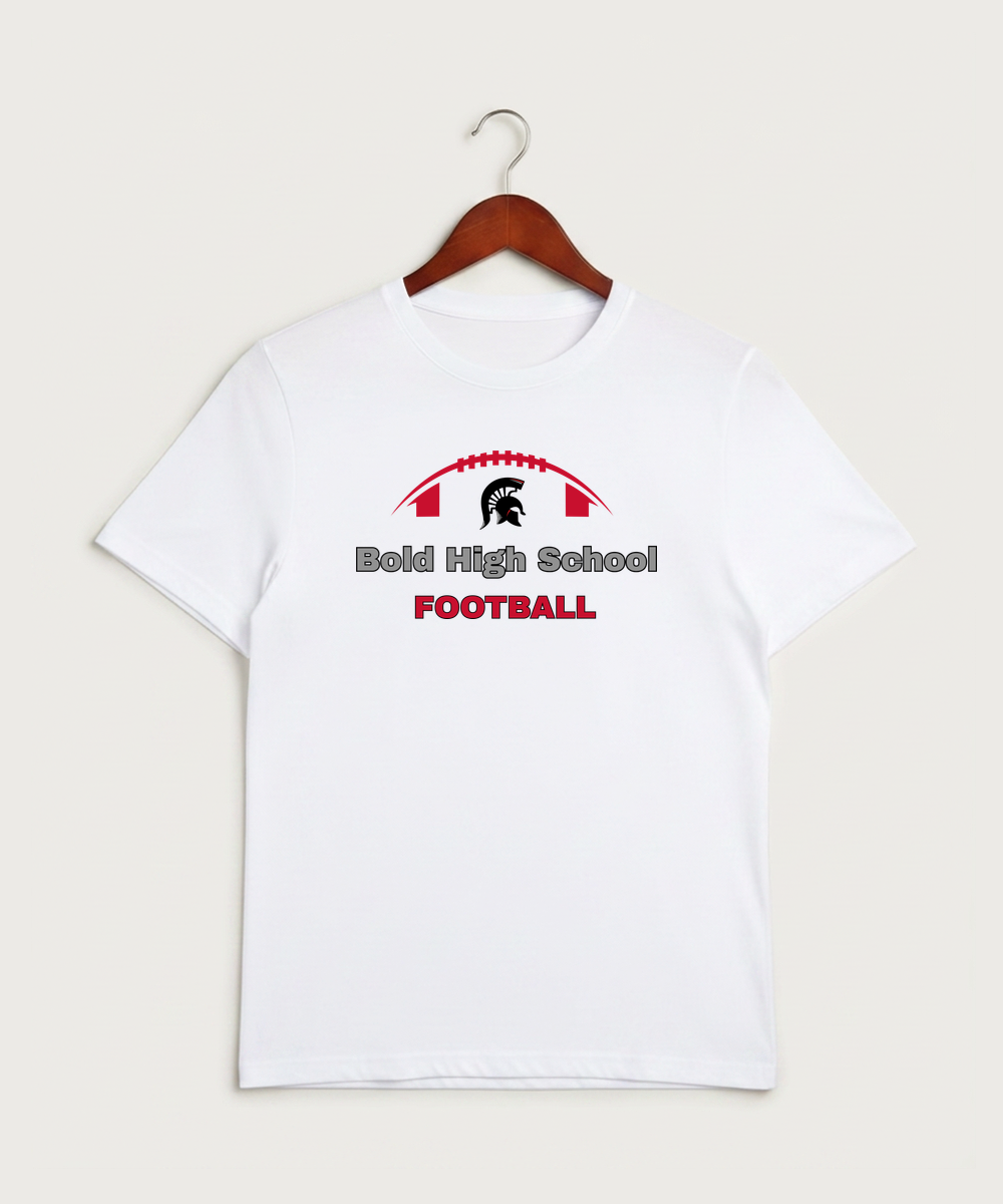 Bold High School Football (Boys) - White Sport-Tek PosiCharge Competitor Tee. ST350