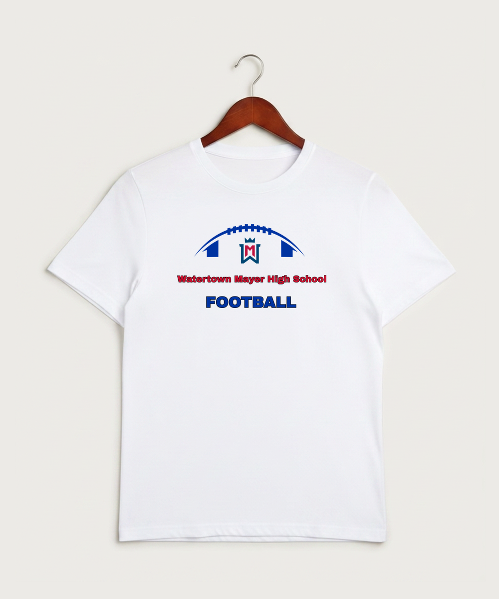 Watertown Mayer High School Football (Boys) - White Sport-Tek PosiCharge Competitor Tee. ST350
