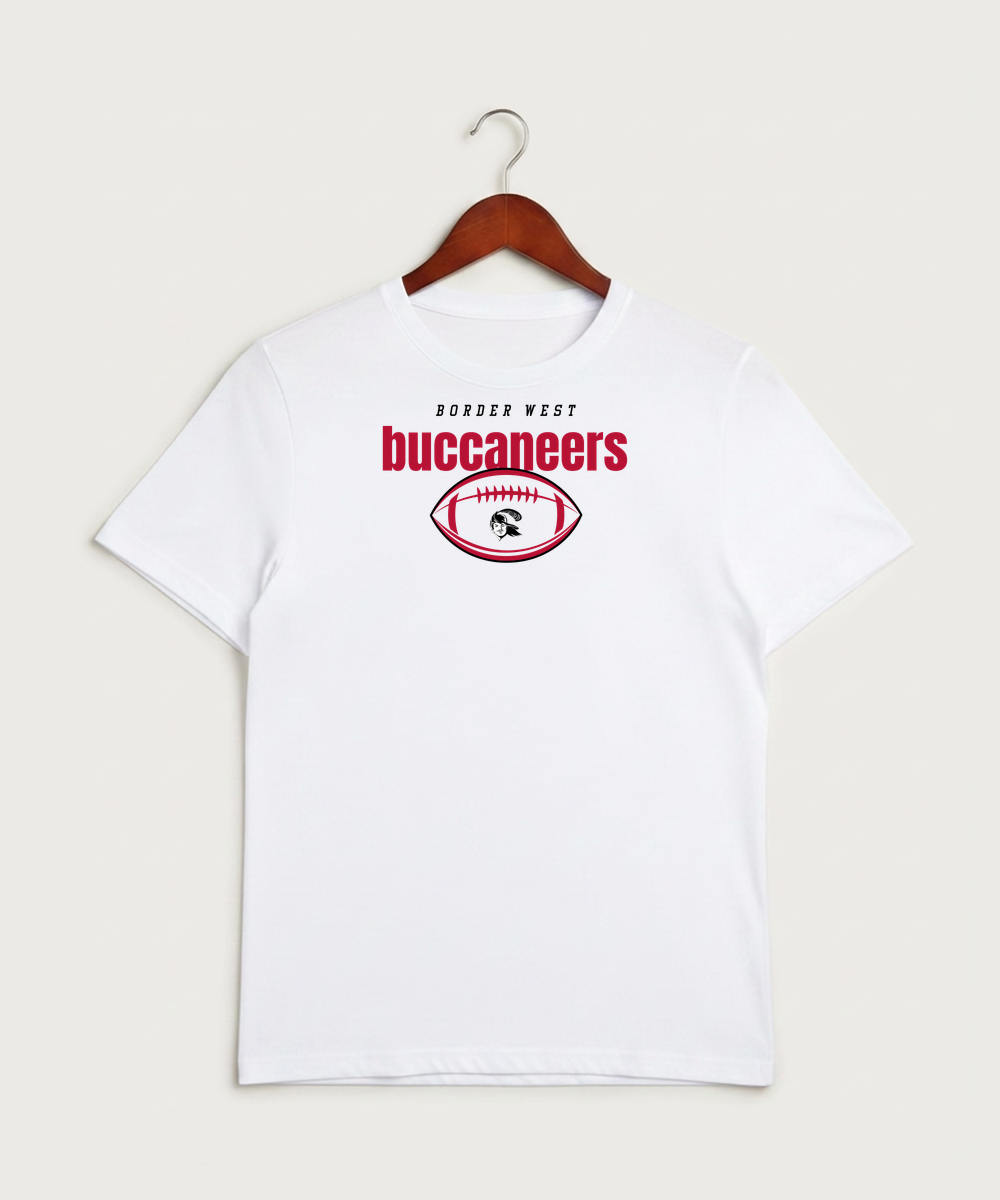 Border West Football (Boys) - White Sport-Tek PosiCharge Competitor Tee. ST350