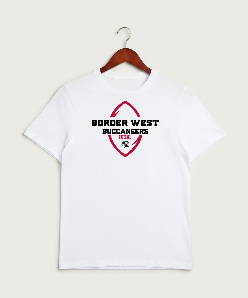 Border West Football (Boys) - White Sport-Tek PosiCharge Competitor Tee. ST350