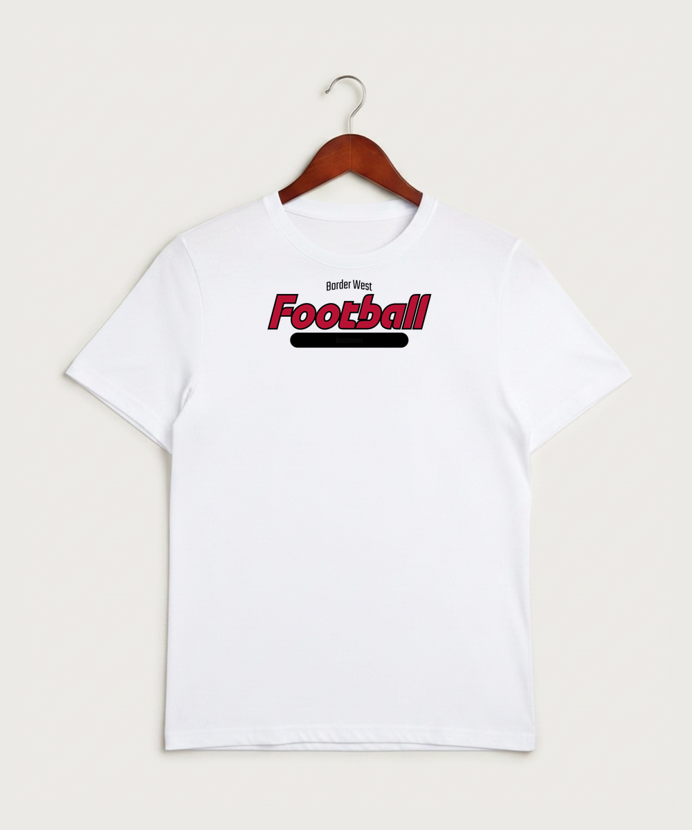 Border West Football (Boys) - White Sport-Tek PosiCharge Competitor Tee. ST350