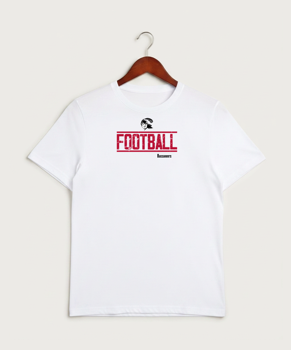 Border West Football (Boys) - White Sport-Tek PosiCharge Competitor Tee. ST350