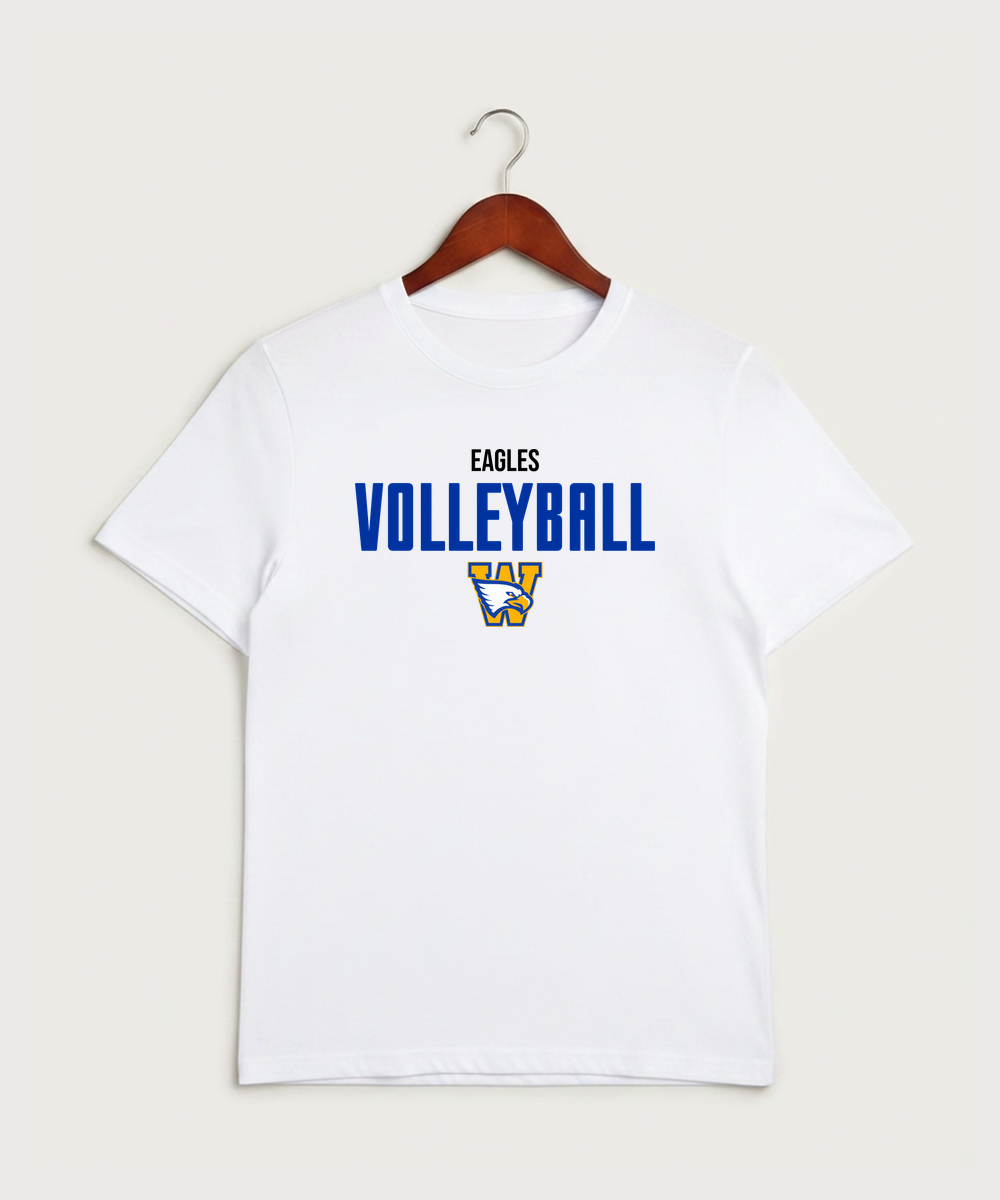 Windom Area High School Volleyball (Girls) - White Sport-Tek PosiCharge Competitor Tee. ST350