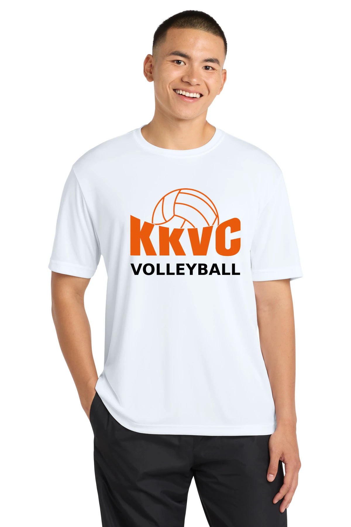 KVCC Volleyball - White Sport-Tek PosiCharge Competitor Tee. ST350