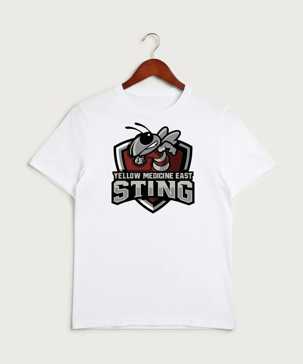Yellow Medicine East High School Athletics - White Sport-Tek PosiCharge Competitor Tee. ST350
