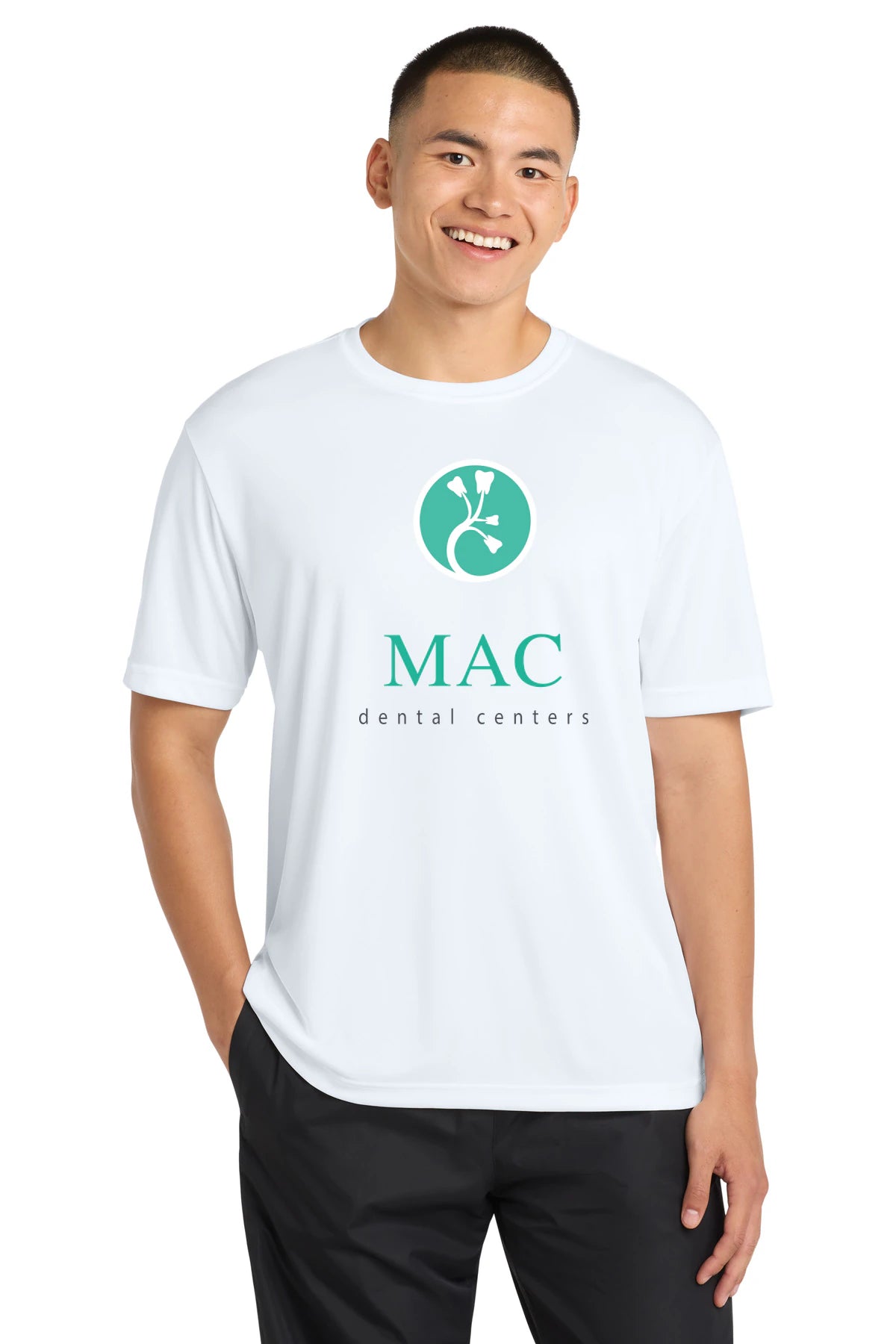 Mac Dental Business - White Sport-Tek PosiCharge Competitor Tee. ST350