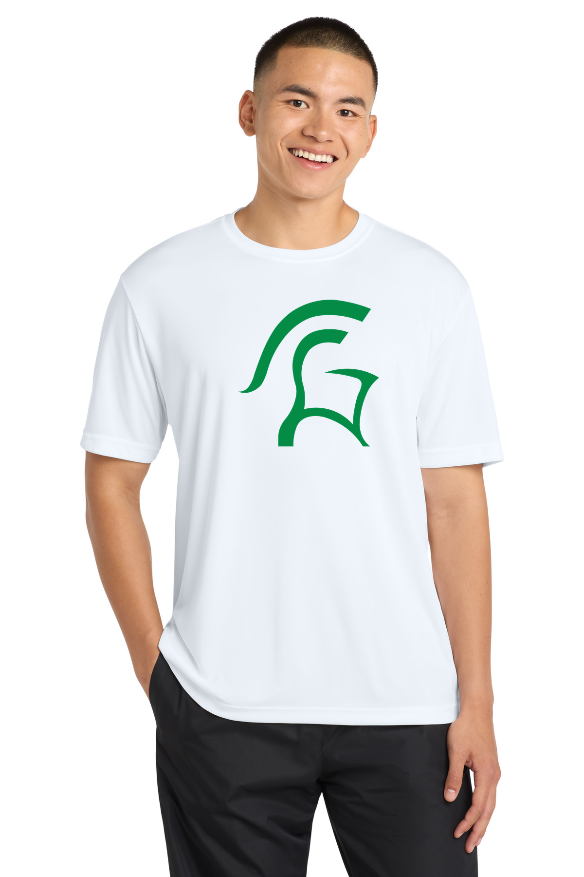 La Crescent-Hokah Football - White Sport-Tek PosiCharge Competitor Tee. ST350