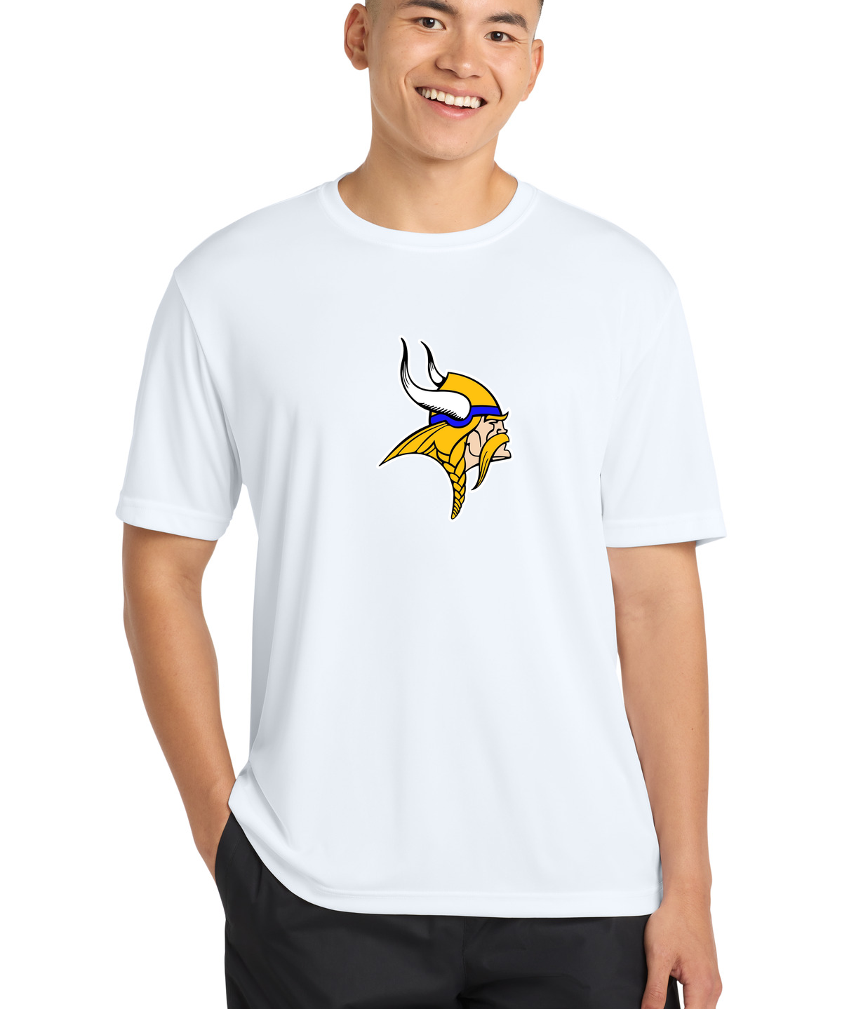 Hayfield Volleyball - White Sport-Tek PosiCharge Competitor Tee. ST350