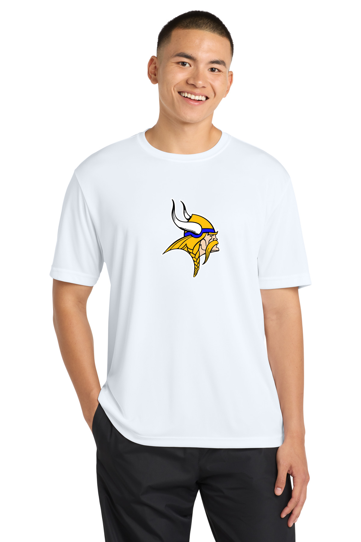 Hayfield Volleyball - White Sport-Tek PosiCharge Competitor Tee. ST350