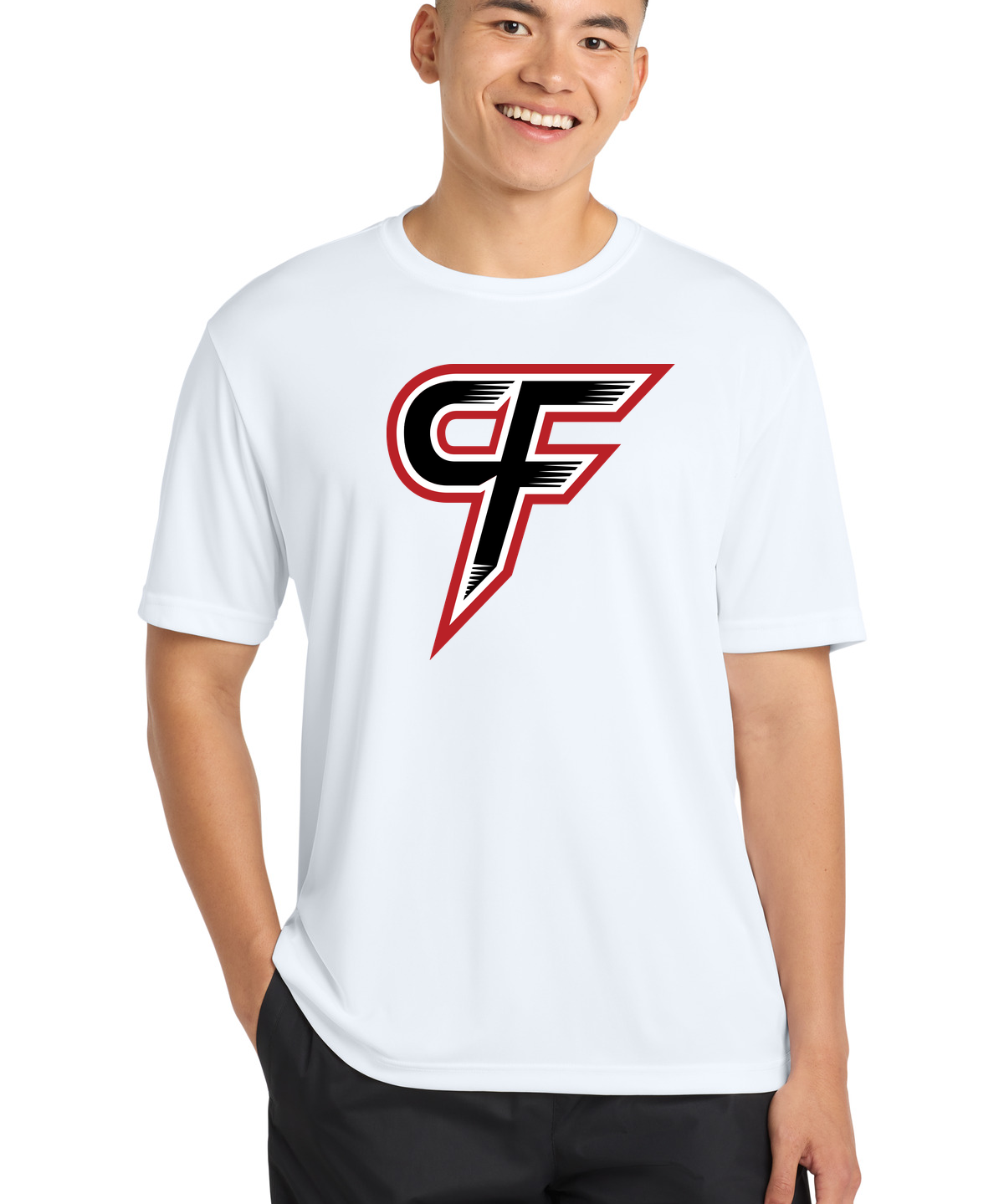 Cannon Falls Volleyball - White Sport-Tek PosiCharge Competitor Tee. ST350