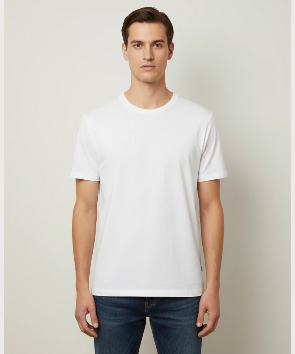 Notre Dame High School Team Store - White T-Shirt - Full Front (model)