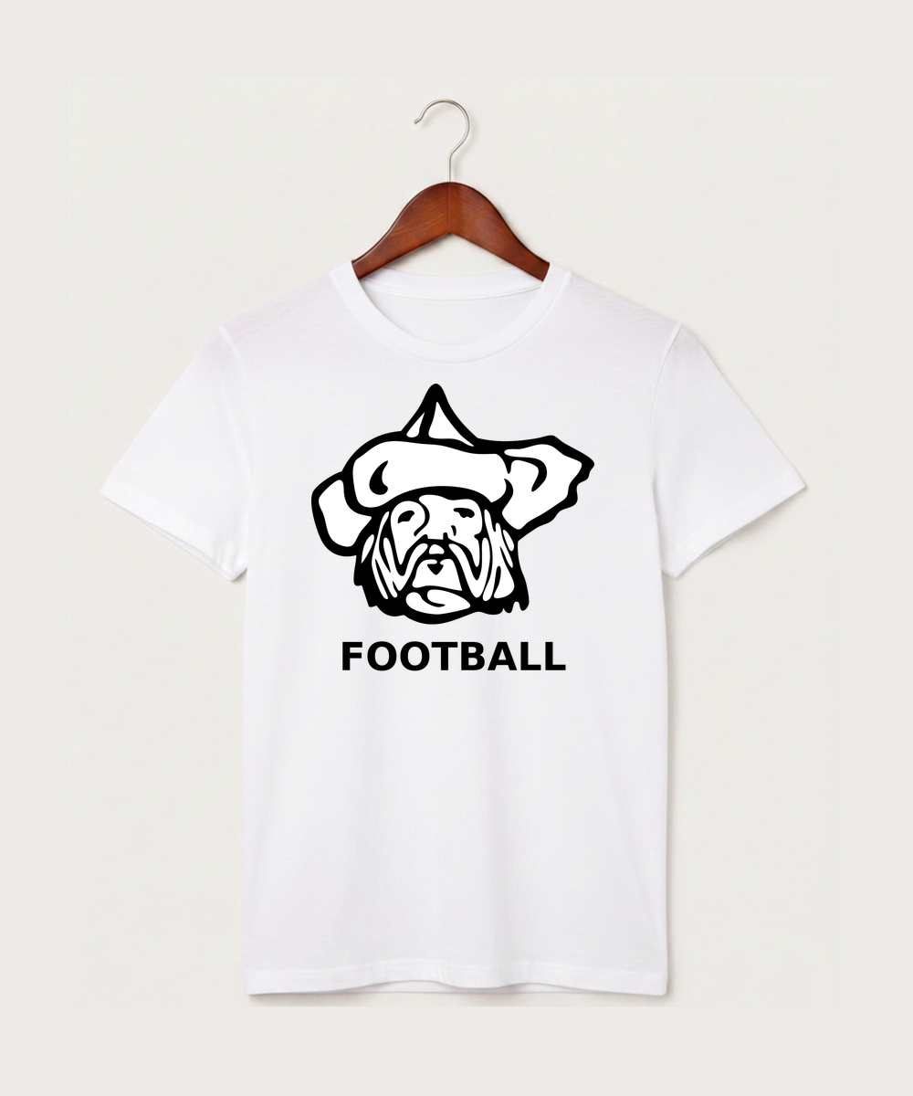 Polo HS Football general - White T-Shirt - Full Front