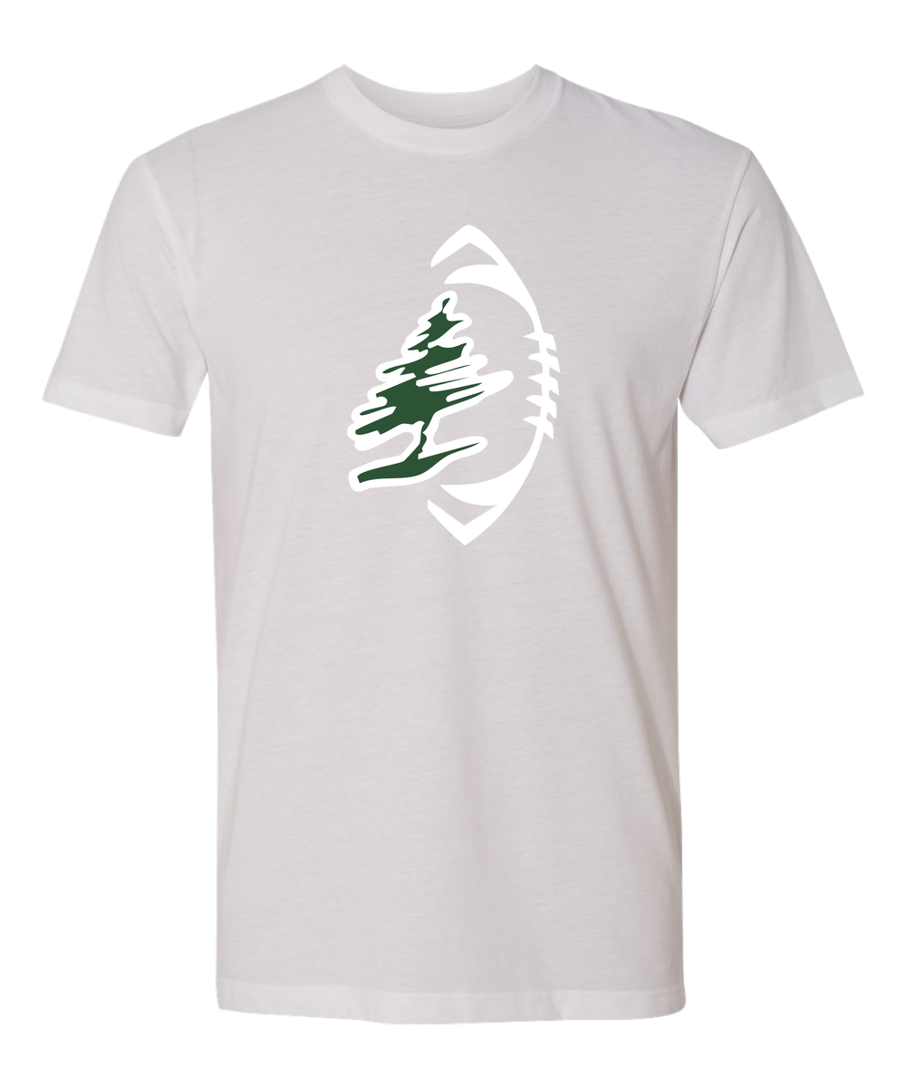 DC Everest Middle School Football — example store - White T-Shirt - Full Front
