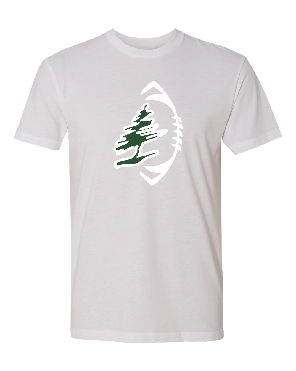 DC Everest Middle School Football — example store - White T-Shirt - Full Front