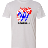 Waupaca High School Football - White T-Shirt - Full Front
