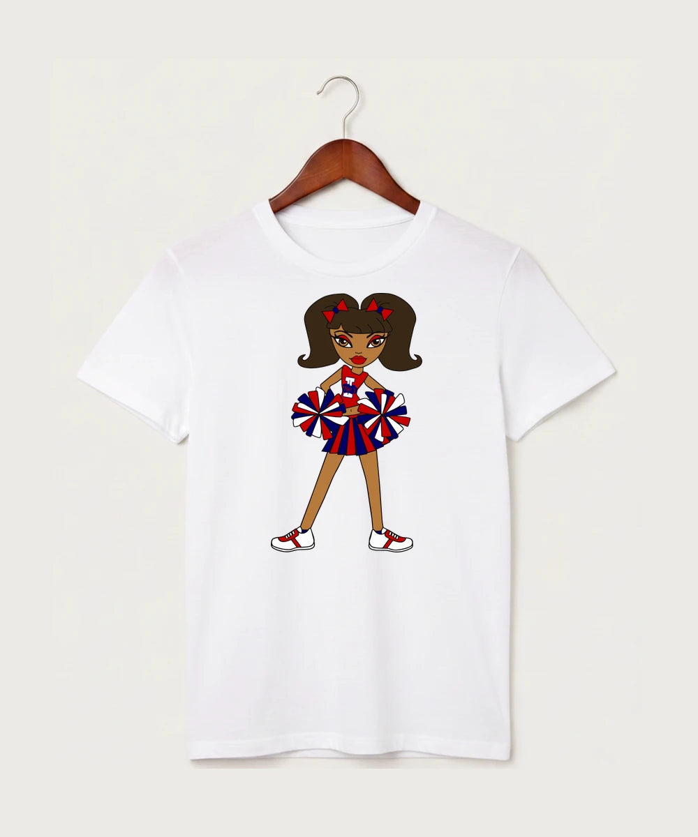 Independence High School Cheer Team - White T-Shirt - Full Front