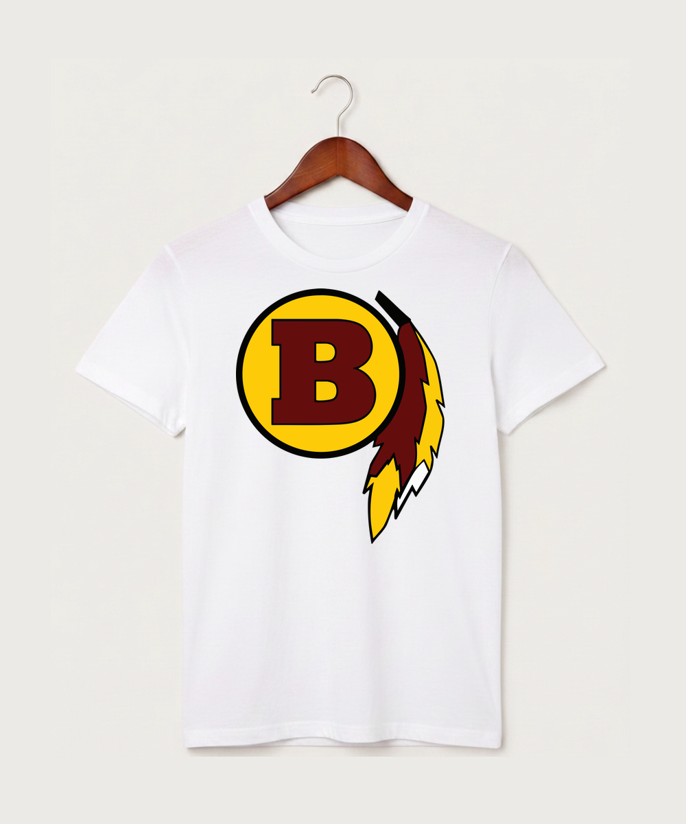 Benson High School Football (Boys) - White T-Shirt - Full Front
