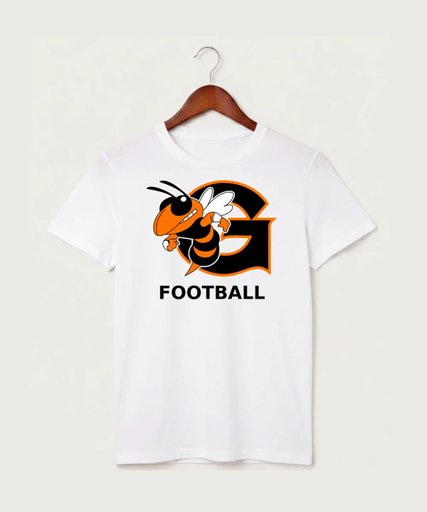 Giltner High School Football - White T-Shirt - Full Front