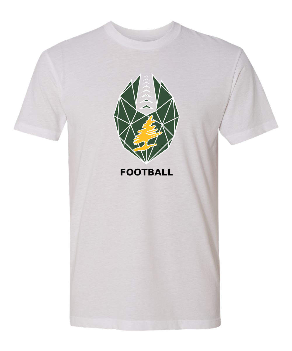 DC Everest Middle School Football — example store - White T-Shirt - Full Front