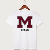 Moline Cheer general - White T-Shirt - Full Front