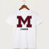 Moline Cheer general - White T-Shirt - Full Front