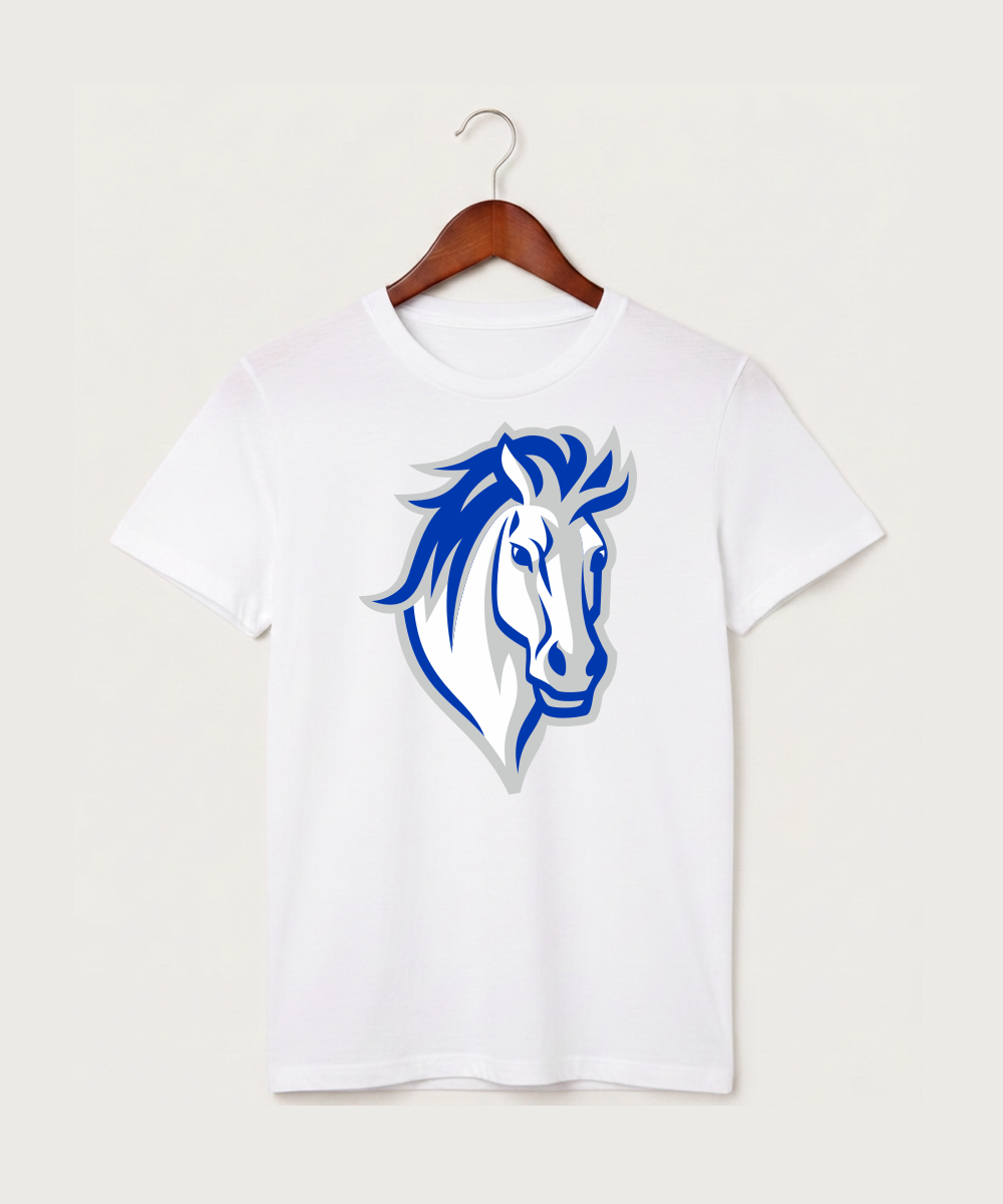 Mora High School Football (Boys) - White T-Shirt - Full Front