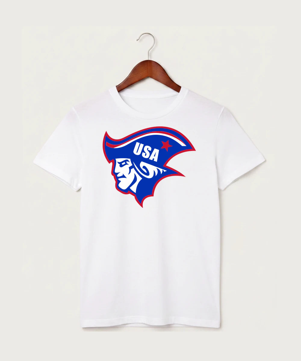 Upsala High School Football (Boys) - White T-Shirt - Full Front