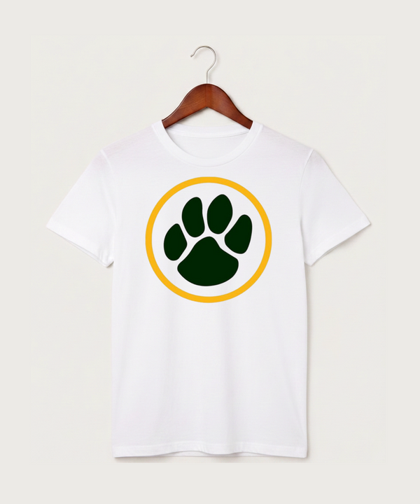 Ashwaubenon High School Football Team Store - White T-Shirt - Full Front