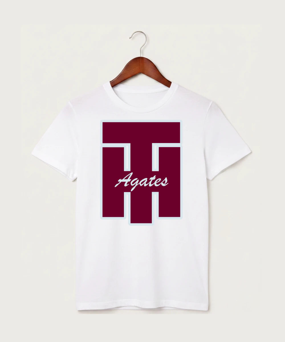 Two Harbors High School Football (Boys) - White T-Shirt - Full Front