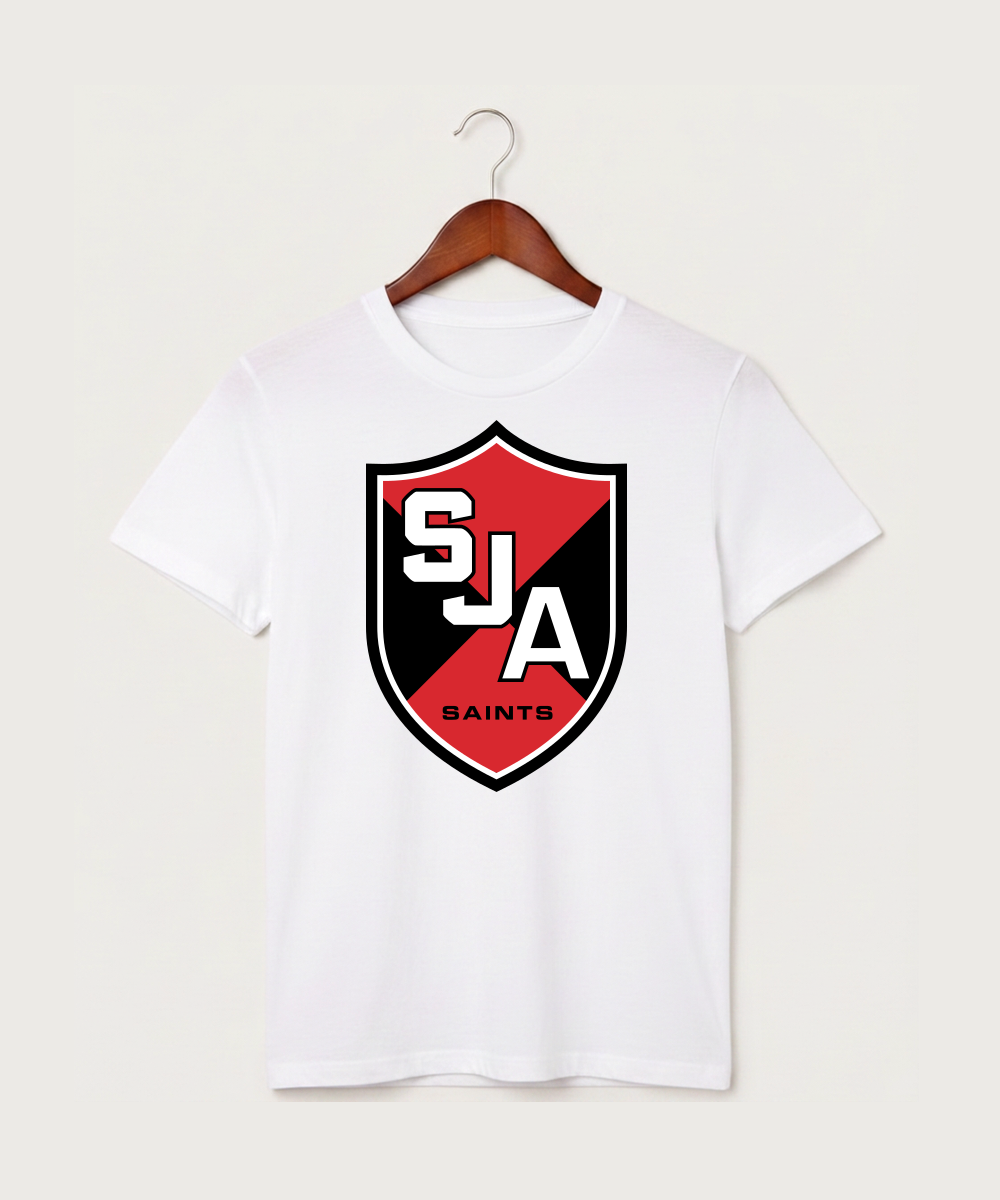 Saint James High School Football (Boys) - White T-Shirt - Full Front