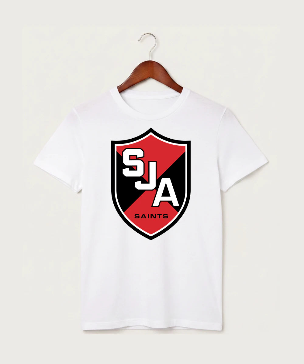 Saint James High School Football (Boys) - White T-Shirt - Full Front