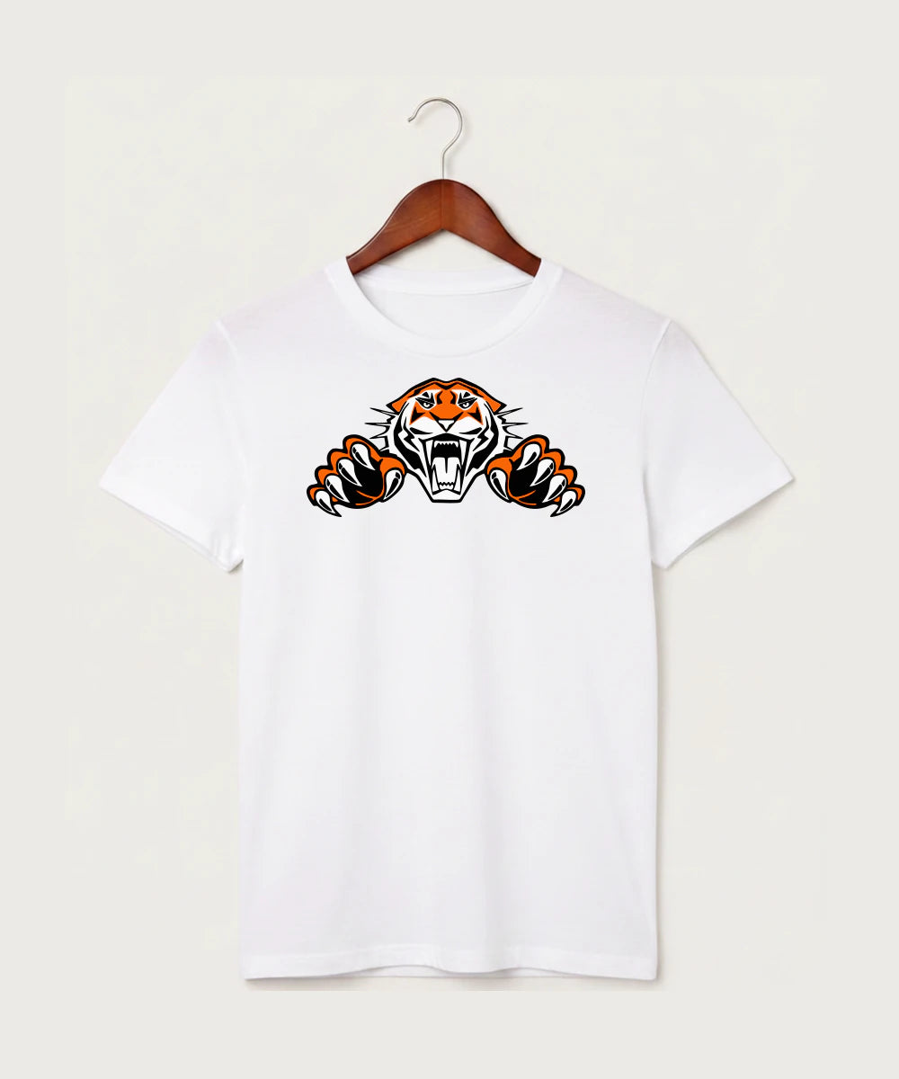 Pine River Backus High School Football (Boys) - White T-Shirt - Full Front