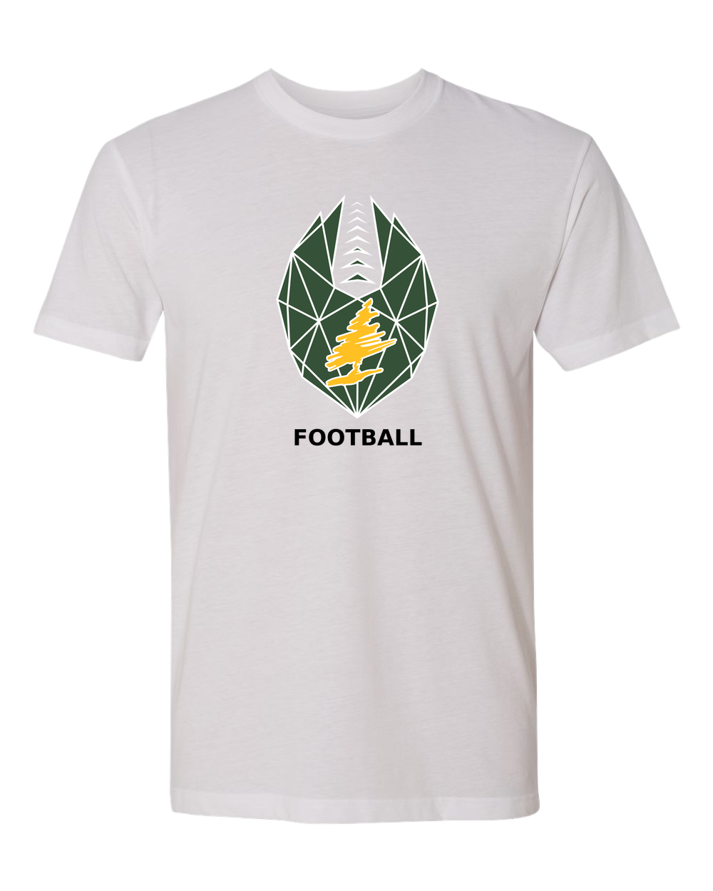 DC Everest Middle School Football — example store - White T-Shirt - Full Front