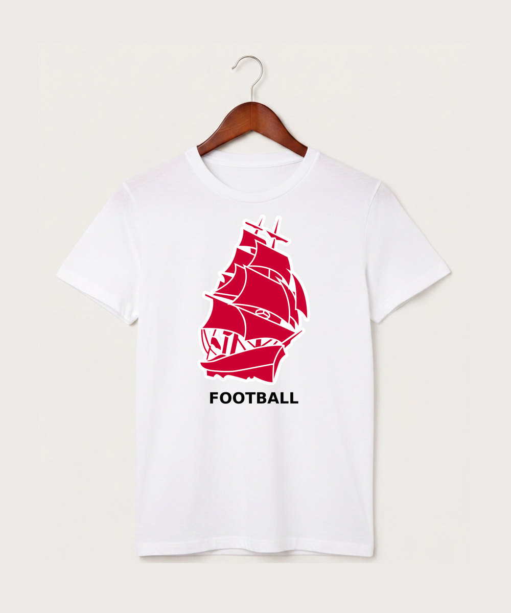Amboy Football general - White T-Shirt - Full Front