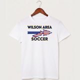 Wilson Area School Soccer Soccer - White T-Shirt - Full Front