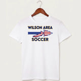 Wilson Area School Soccer Soccer - White T-Shirt - Full Front