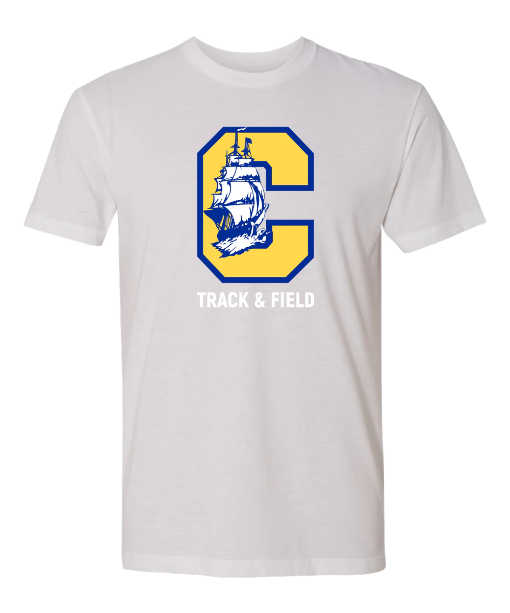 Clearview High School track_field - White T-Shirt - Full Front