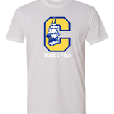 Clearview High School track_field - White T-Shirt - Full Front