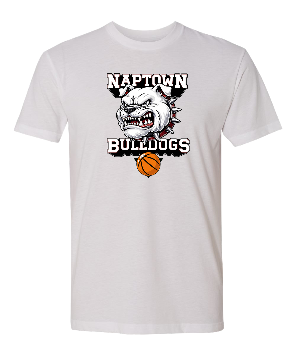Naptown basketball_boys - White T-Shirt - Full Front