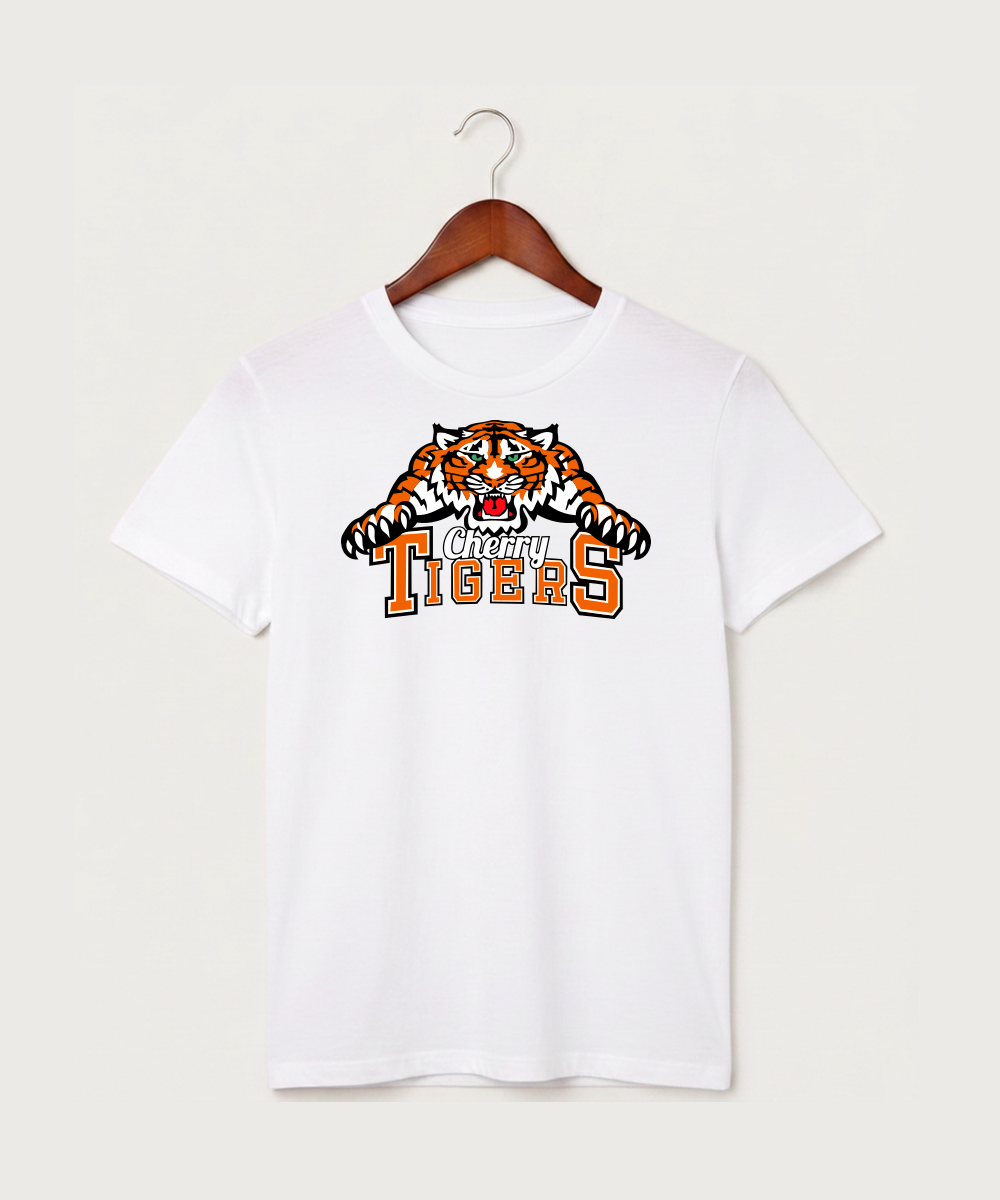 Cherry High School Athletics Coed - White T-Shirt - Full Front