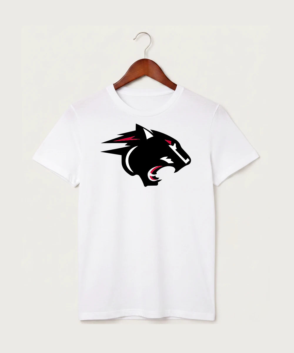 Nrheg Panthers High School Football (Boys) - White T-Shirt - Full Front