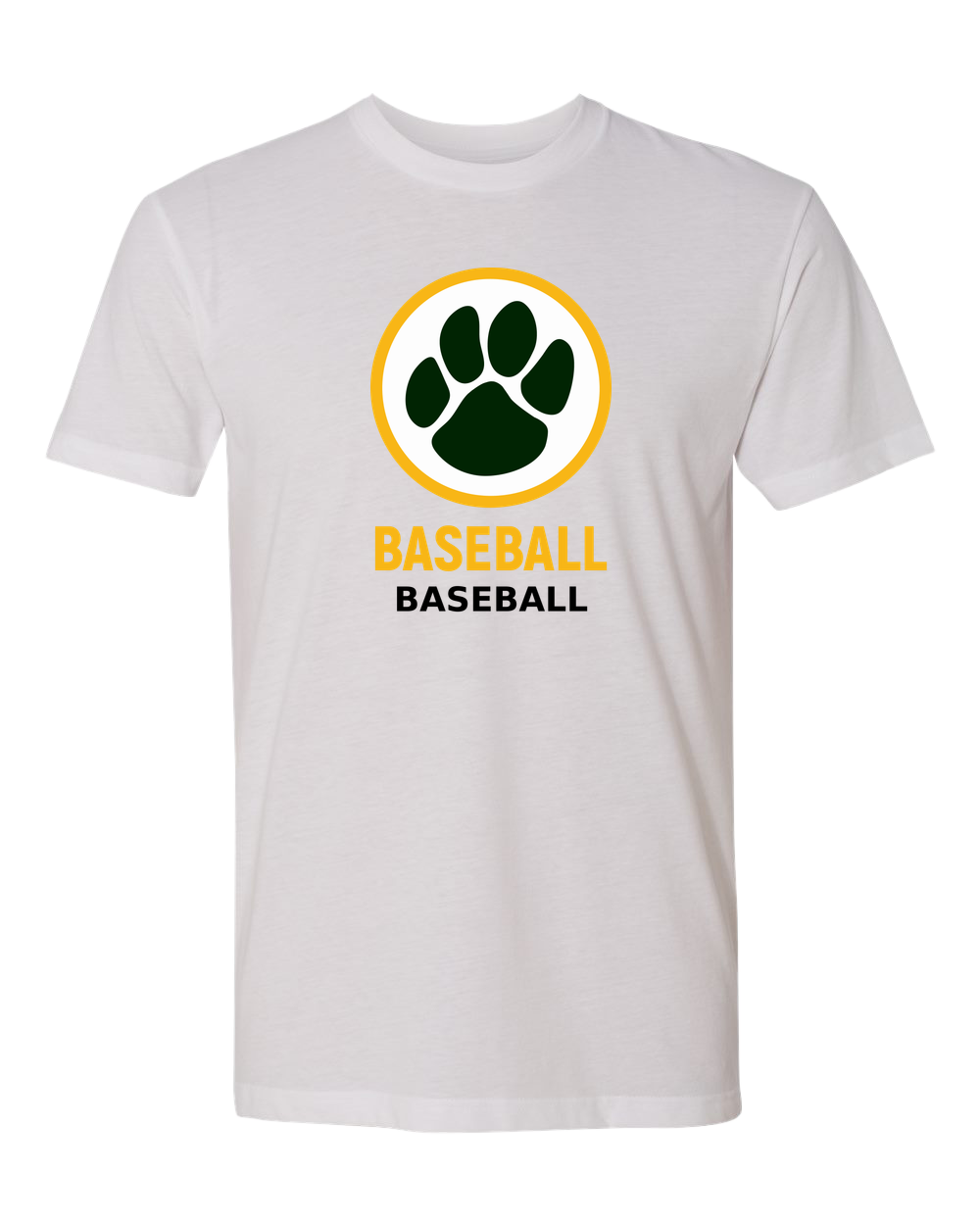 Ashwaubenon Baseball — final e2e test - White T-Shirt - Full Front
