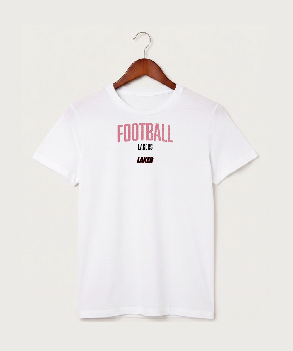 Detroit Lakes Community High School Football (Boys) - White T-Shirt - Full Front